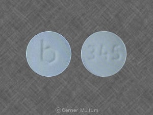 Imprint 345 b - lithium 300 mg