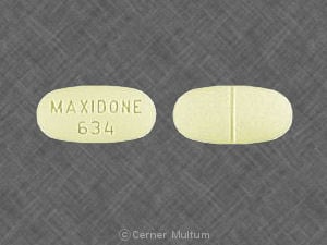 Image 1 - Imprint MAXIDONE 634 - Maxidone 750 mg / 10 mg