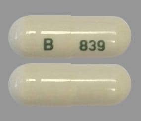 Imprint B 839 - mefenamic acid 250 mg
