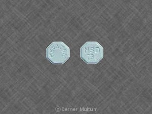 Imprint MEVACOR MSD 731 - Mevacor 20 mg