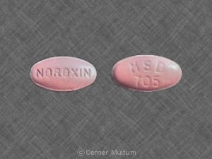 Image 1 - Imprint NOROXIN MSD 705 - Noroxin 400 mg