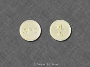 APO OL 15 - Olanzapine (Orally Disintegrating)