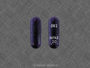 Image 1 - Imprint 082 IMPAX 20 - omeprazole 20 mg