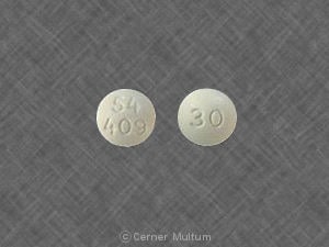 Image 1 - Imprint 54 409 30 - Oramorph SR 30 mg