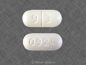 Image 1 - Imprint 0924 9 3 - oxaprozin 600 mg