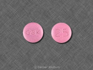 Imprint GSK 25 - Paxil CR 25 mg