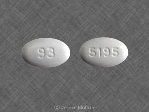 Imprint 93 5195 - penicillin v potassium 500 mg