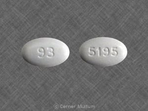 Image 1 - Imprint 93 5195 - penicillin v potassium 500 mg