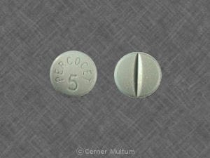 Imprint PERCOCET 5 - Percocet 325 mg / 5 mg