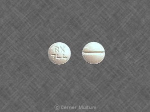 Image 1 - Imprint RX 744 - phenobarbital 100 mg
