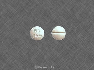 Imprint RX 744 - phenobarbital 100 mg