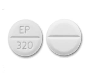 Imprint EP 320 - pimozide 1 mg