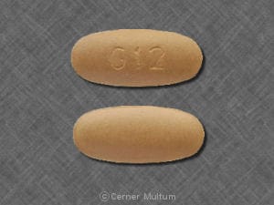 Image 1 - Imprint G12 - Prenatal Plus Prenatal Vitamin with Iron Fumarate