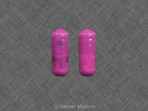 Imprint 607 PRILOSEC 20 - Prilosec 20 mg