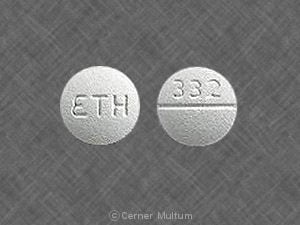 Imprint 332 ETH - propafenone 225 mg