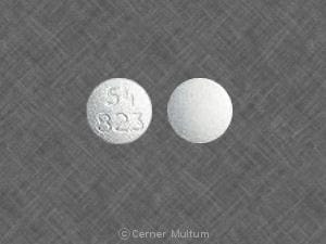 Imprint 54 823 - pseudoephedrine 30 mg