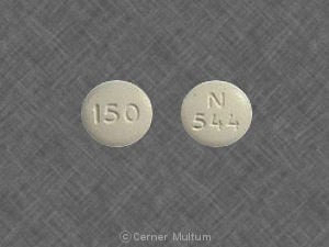 Imprint N 544 150 - ranitidine 150 mg