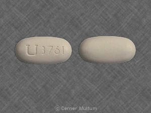 Imprint U 3761 - Rescriptor 100 mg