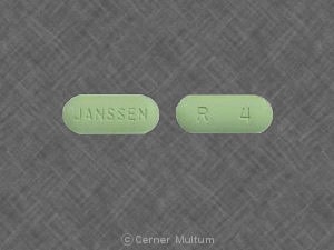 Image 1 - Imprint JANSSEN R 4 - Risperdal 4 mg