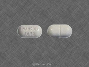 Image 1 - Imprint WARRICK 1670 - theophylline 300 mg