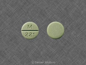 Imprint M 221 - timolol 10 mg