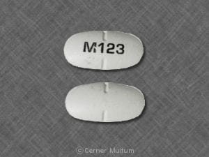 Imprint M123 - valacyclovir 1 gram