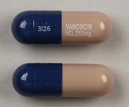 Imprint 3126 VANCOCIN HCL 250mg - vancomycin 250 mg