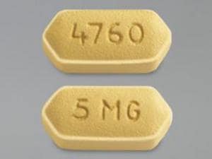 Imprint 5 MG 4760 - Effient 5 mg