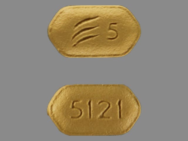 Imprint 5121 Logo 5 - Effient 5 mg