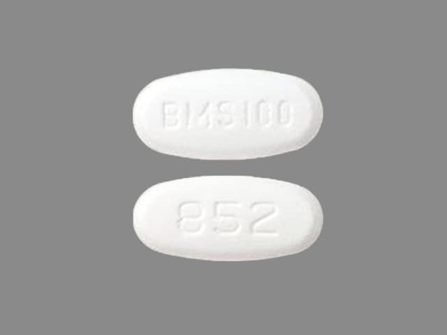 Imprint BMS 100 852 - Sprycel 100 mg