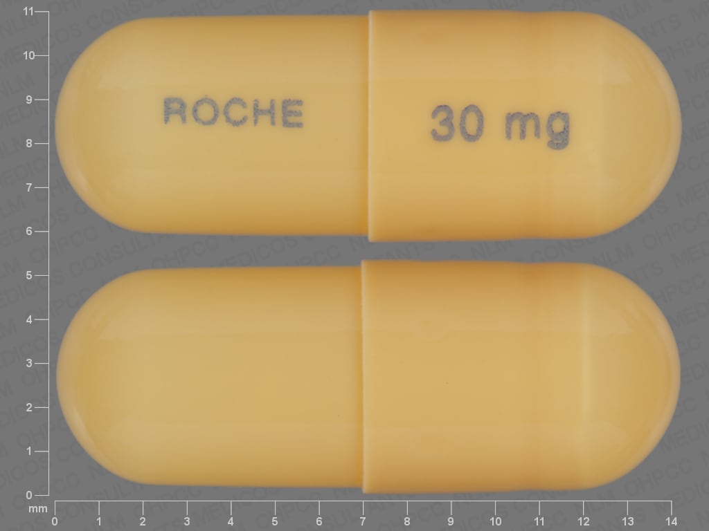 Imprint ROCHE 30 MG - Tamiflu 30 mg