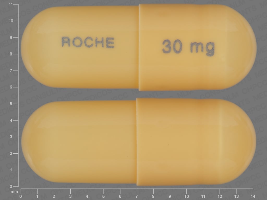 Image 1 - Imprint ROCHE 30 MG - Tamiflu 30 mg