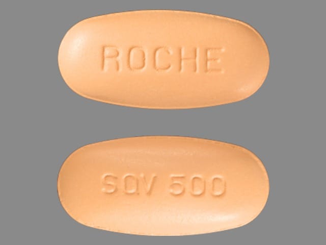 Imprint SQV 500 ROCHE - Invirase 500 mg