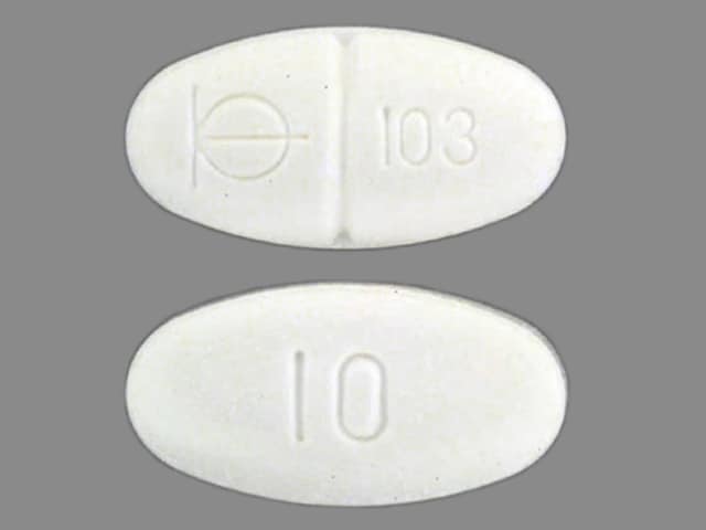 Imprint BM 103 10 - Demadex 10 mg