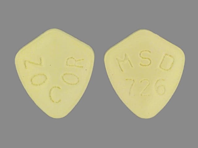 Imprint ZOCOR MSD 726 - Zocor 5 mg
