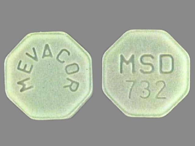 Imprint MEVACOR MSD 732 - Mevacor 40 mg