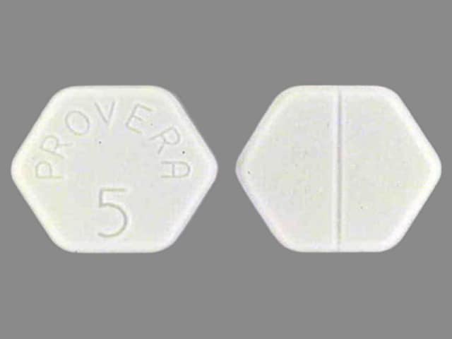 Image 1 - Imprint PROVERA 5 - Provera 5 mg