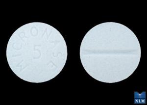Image 1 - Imprint MICRONASE 5 - Micronase 5 mg