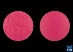 Imprint par 076 - fluphenazine 5 mg