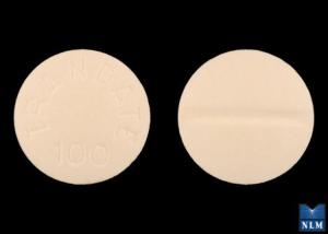 Image 1 - Imprint TRANDATE;100 - Trandate 100 mg