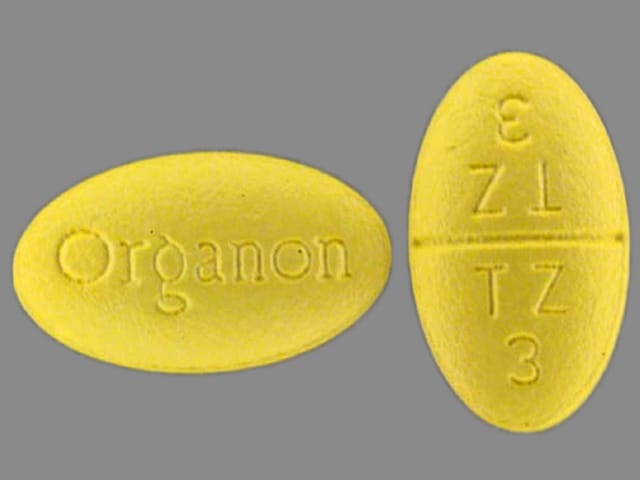 Imprint Organon TZ 3 - Remeron 15 mg