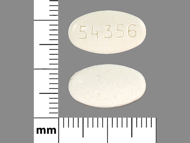 Image 1 - Imprint 54 356 - valacyclovir 500 mg