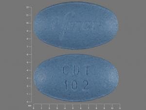 Imprint CDT 102 Pfizer - Caduet 10 mg / 20 mg