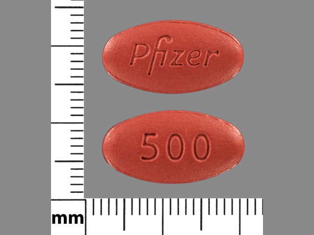 Imprint Pfizer 500 - Bosulif 500 mg