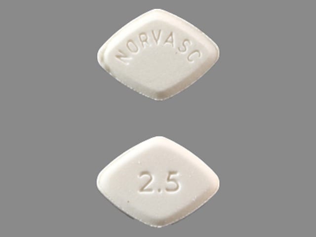 Image 1 - Imprint NORVASC 2.5 - Norvasc 2.5 mg