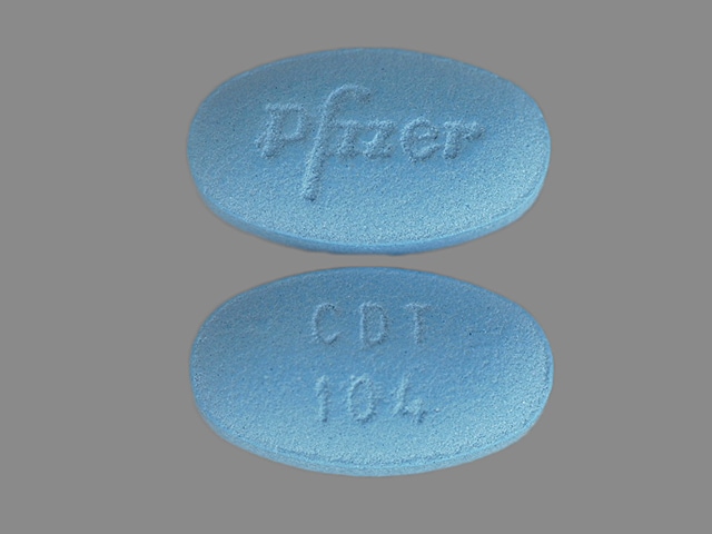 Imprint CDT 104 Pfizer - Caduet 10 mg / 40 mg