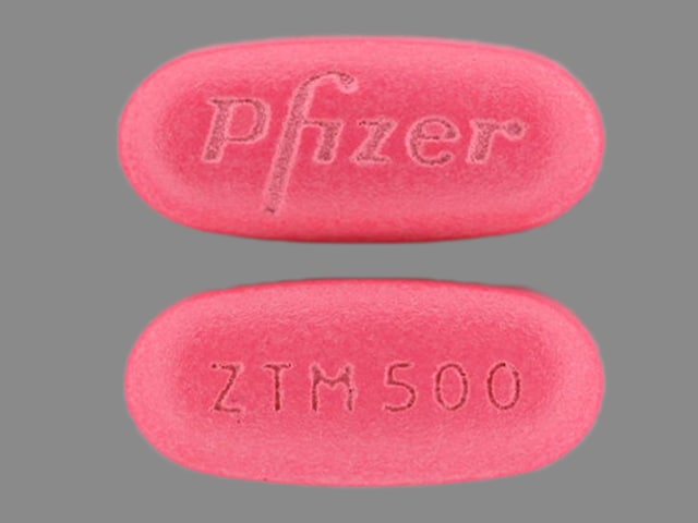 Image 1 - Imprint Pfizer ZTM500 - Zithromax 500 mg