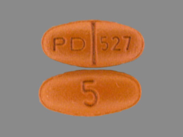 Pill Finder: PD 527 5 Brown Elliptical / Oval - Medicine.com