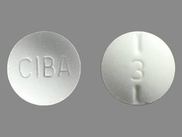 Imprint CIBA 3 - Ritalin 10 mg