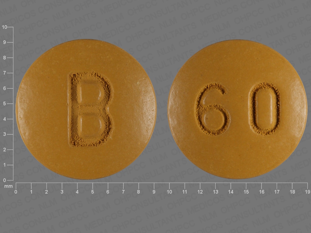 Image 1 - Imprint 60 B - nifedipine 60 mg